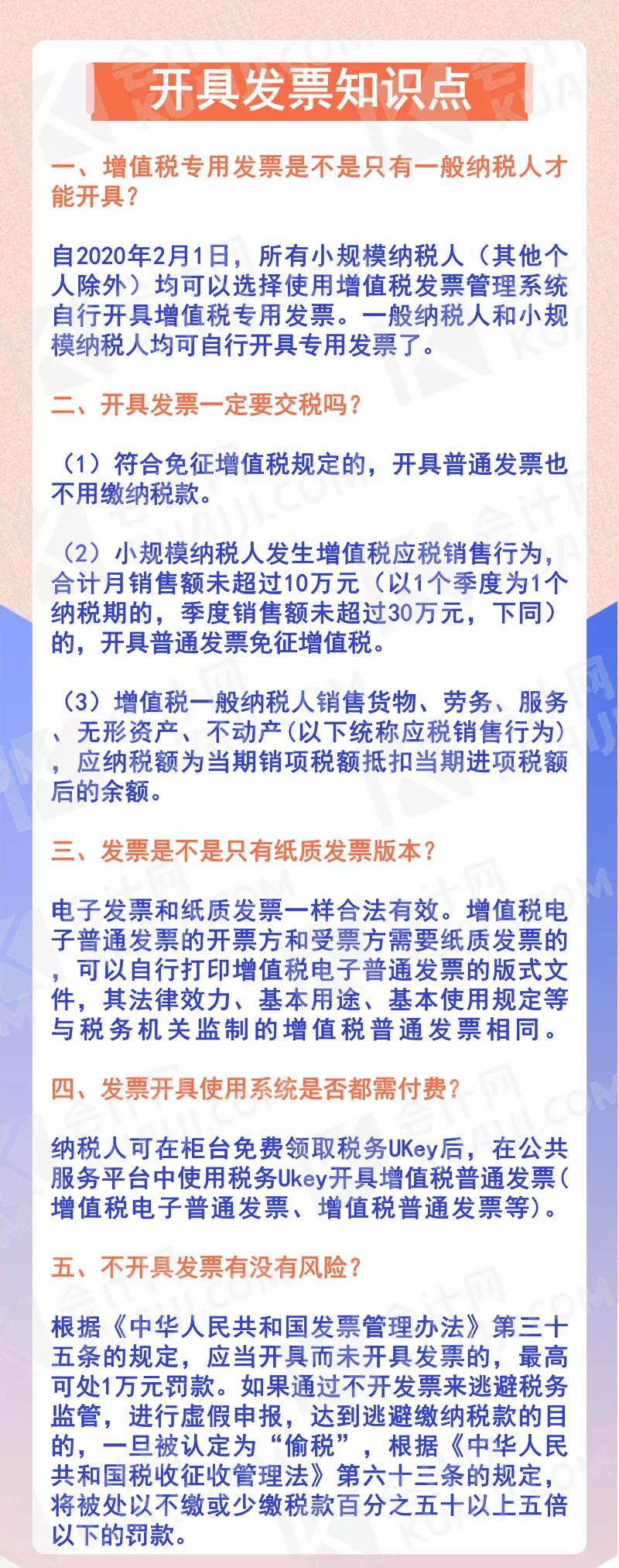 开票知识大汇总！