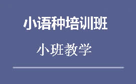 深圳福田区小语种培训班