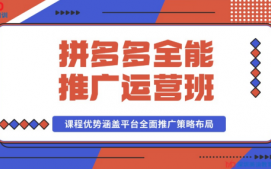 江門江海區拼多多運營培訓班
